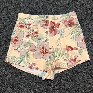 Urban Outfitters floral high waisted shorts